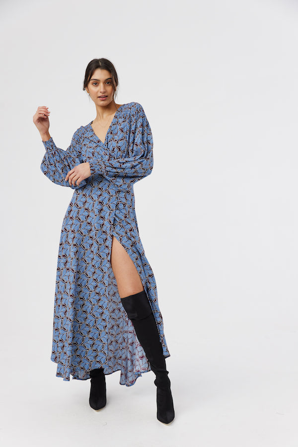 Lolita Wrap Dress - Boysenberry