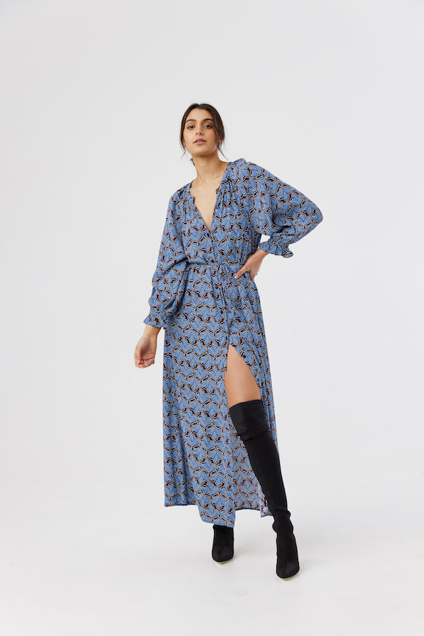 Lolita Wrap Dress - Boysenberry