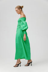 CUBA DRESS - BRIGHT GREEN