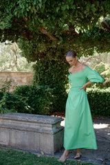 CUBA DRESS - BRIGHT GREEN