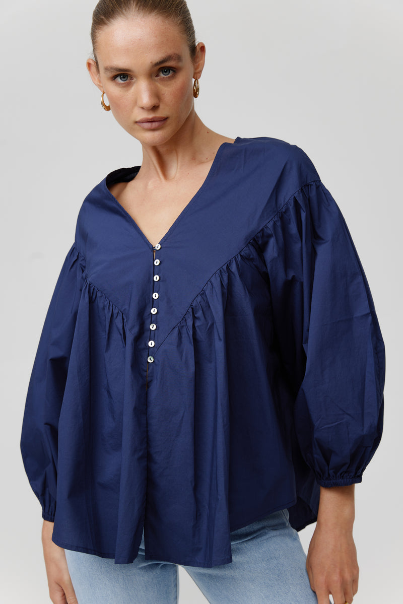 KIRA TOP - NAVY